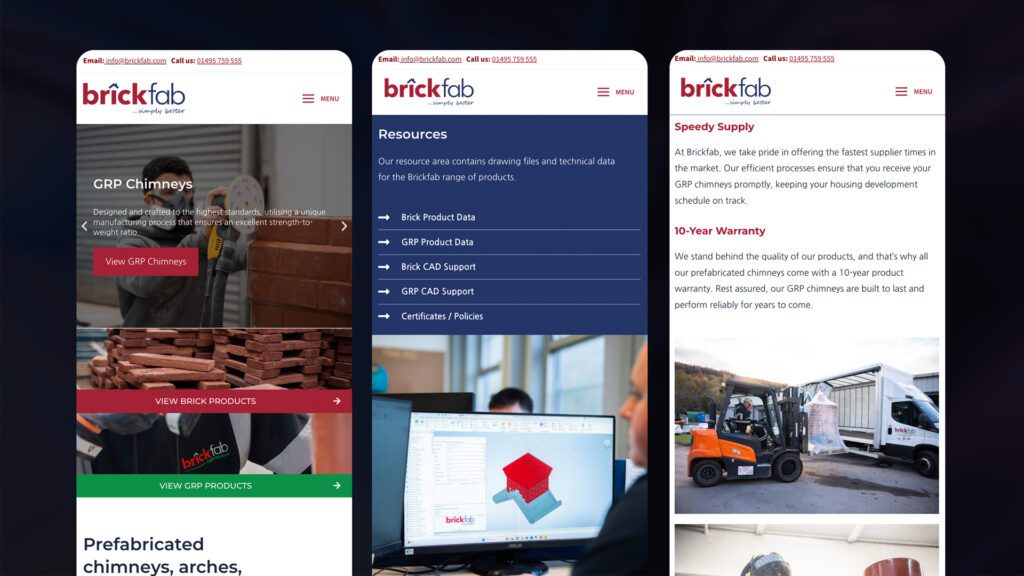 Brickfab Website Design