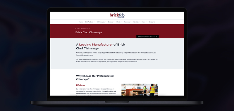 Brickfab Website Design