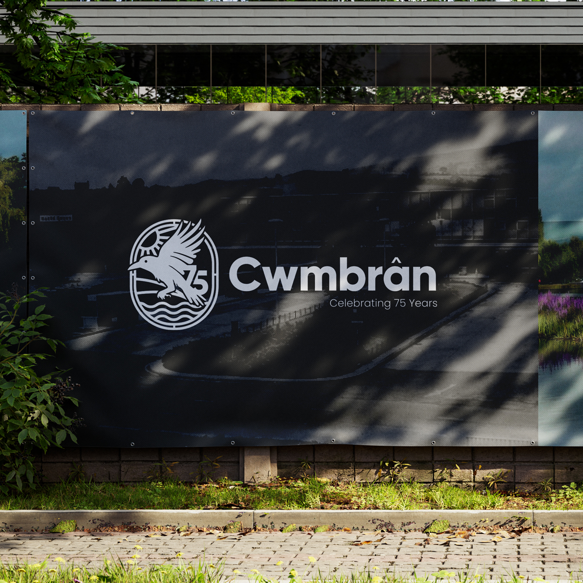 Cwmbran 75th Anniversary Logo