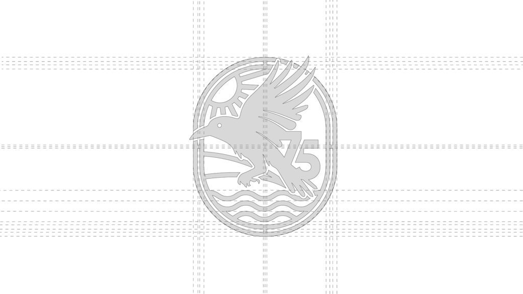 Cwmbran Logo 75th Anniversary