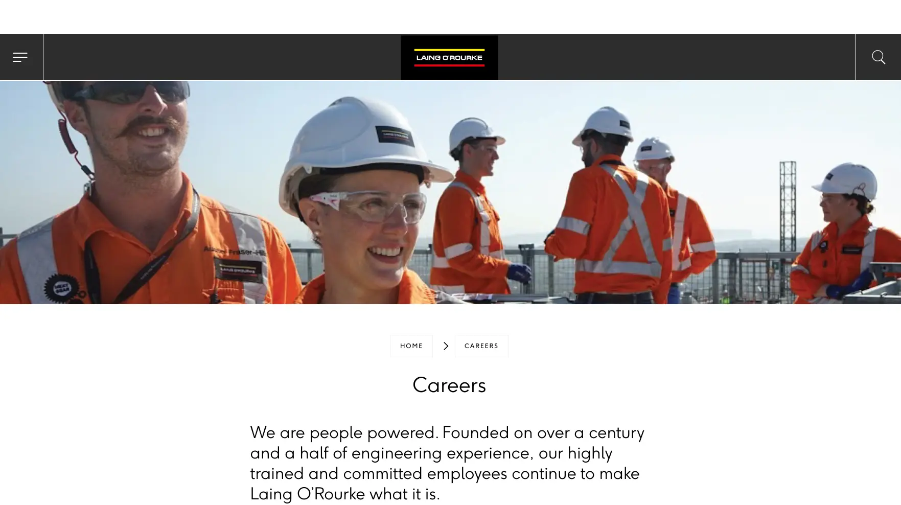 Laing O Rouke Careers Website